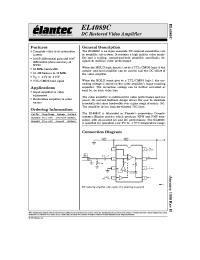 Datasheet EL4089 manufacturer Elantec