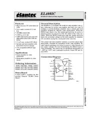 Datasheet EL4093C manufacturer Elantec