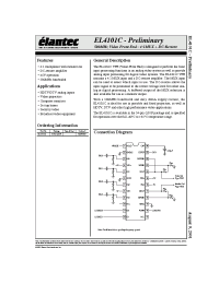 Datasheet EL4101CU manufacturer Elantec