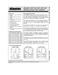 Datasheet EL4441CN manufacturer Elantec