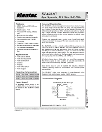Datasheet EL4581C manufacturer Elantec