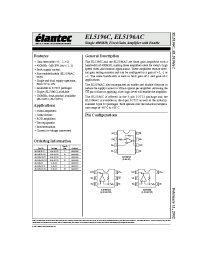 Datasheet EL5196CW-T7 manufacturer Elantec
