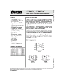 Datasheet EL5197ACS-T13 manufacturer Elantec