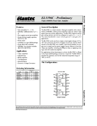 Datasheet EL5396CS manufacturer Elantec