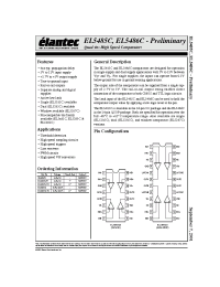 Datasheet EL5485CS manufacturer Elantec