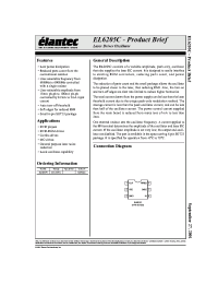 Datasheet EL6205CW manufacturer Elantec