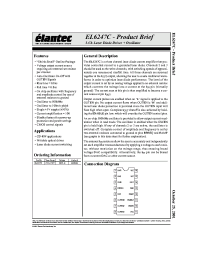 Datasheet EL6247C manufacturer Elantec