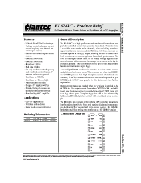 Datasheet EL6248CU manufacturer Elantec