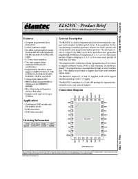 Datasheet EL6293CL manufacturer Elantec