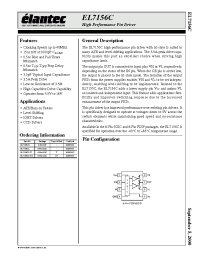 Datasheet EL7156CS-T13 manufacturer Elantec