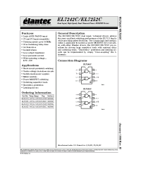 Datasheet EL7242CN manufacturer Elantec