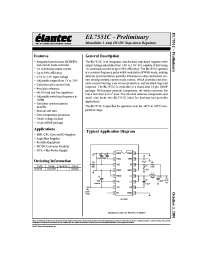 Datasheet EL7551C manufacturer Elantec