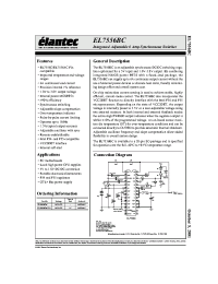 Datasheet EL7556BCM-T13 manufacturer Elantec