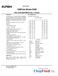 Datasheet EDL1216CASA manufacturer Elpida