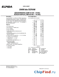 Datasheet EDS2516APSA-75 manufacturer Elpida