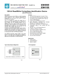 Datasheet EM4169A6WW7 manufacturer EM Microelectronic