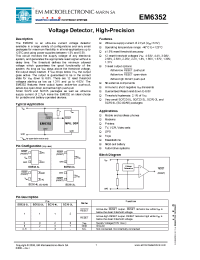 Datasheet EM6352YSP3B1.3 manufacturer EM Microelectronic