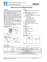 Datasheet EM6354XSP5B-1.8 manufacturer EM Microelectronic