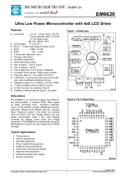 Datasheet EM6620 manufacturer EM Microelectronic