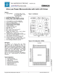 Datasheet EM6626WS11 manufacturer EM Microelectronic