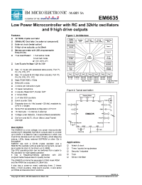 Datasheet EM6635 manufacturer EM Microelectronic