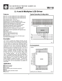 Datasheet V61184TAB manufacturer EM Microelectronic