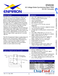 Datasheet EN5330DC-E manufacturer Enpirion
