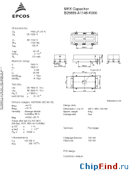 Datasheet B25655A1148K* manufacturer EPCOS