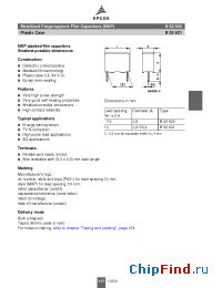 Datasheet B32620-A5333 manufacturer EPCOS