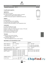 Datasheet B41505F5478M007 manufacturer EPCOS