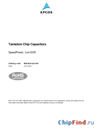 Datasheet B45197A1227K506 manufacturer EPCOS