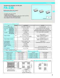 Datasheet FA-238 manufacturer EPSON