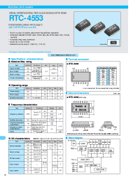 Datasheet RTC-4553 manufacturer EPSON