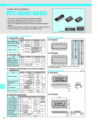 Datasheet RTC-62423 manufacturer EPSON