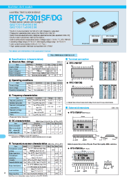Datasheet RTC-7301DG manufacturer EPSON