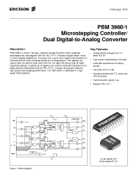 Datasheet PBM3960 manufacturer Ericsson