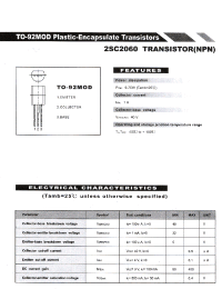 Datasheet 2SC2060 manufacturer Неопределенные