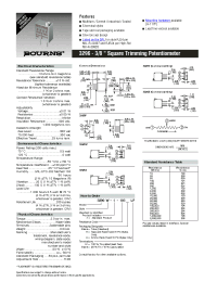 Datasheet 3296P-1-100LF manufacturer Неопределенные