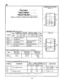 Datasheet 7421DC manufacturer Неопределенные