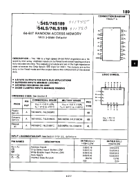 Datasheet 74S189FC manufacturer Неопределенные