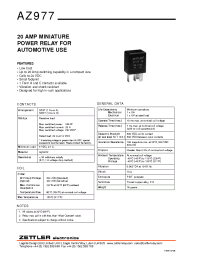 Datasheet AZ977-1C-6D manufacturer Неопределенные
