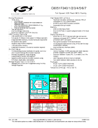 Datasheet C8051F341-GQ manufacturer Неопределенные