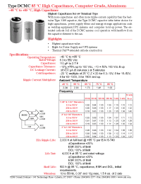 Datasheet DCMC433M6R3AA0AS manufacturer Неопределенные