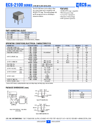 Datasheet ECS-2100C manufacturer Неопределенные
