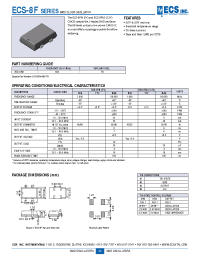 Datasheet ECS-8F manufacturer Неопределенные