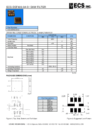 Datasheet ECS-DSF400.0A-51 manufacturer Неопределенные