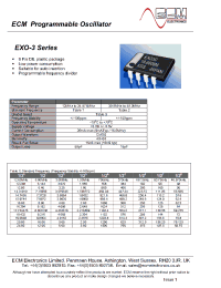 Datasheet EXO3C manufacturer Неопределенные