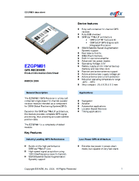 Datasheet EZGPM01 manufacturer Неопределенные
