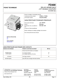 Datasheet FD400A1C manufacturer Неопределенные