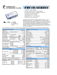 Datasheet FDC10-12S05 manufacturer Неопределенные